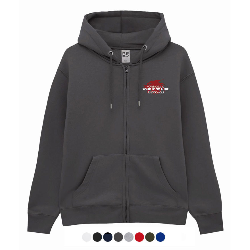 Classic Zip Sweatshirt (+ Your Logo)